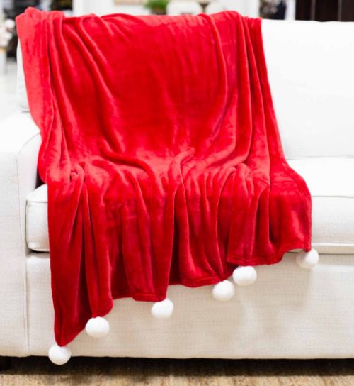 Cozy Pom Pom Throw Sew Much Fun Embroidery