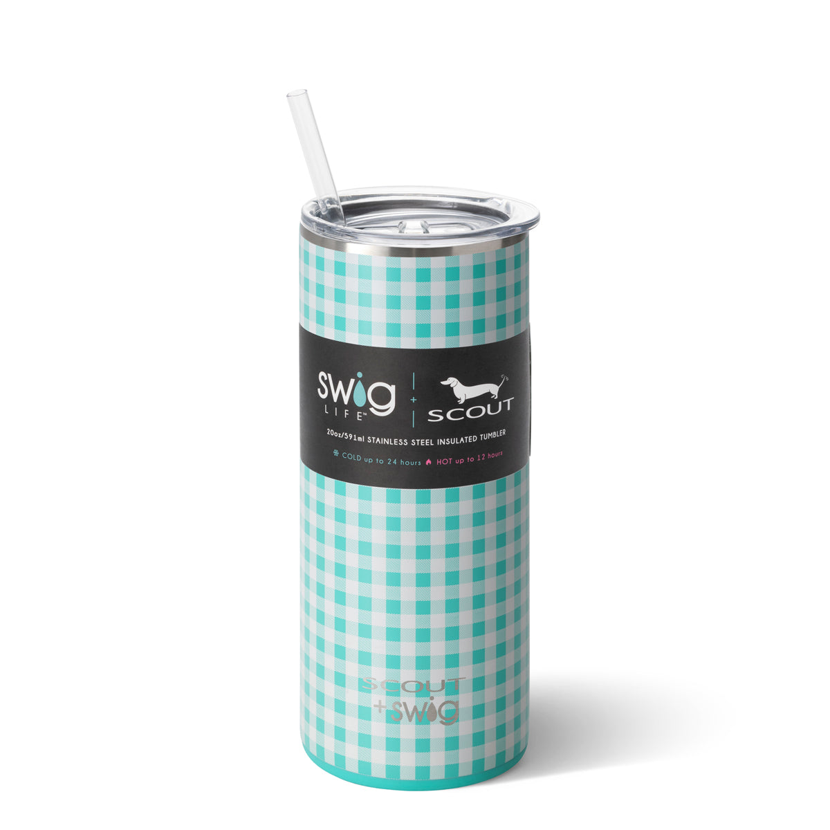 Pretty in Plaid Swig Insulated Wine Tumbler