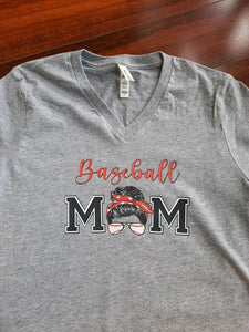 Baseball Mom Bun Tee