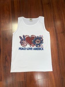 Peace Love America Tank