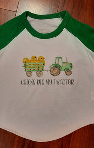 Chicks Dig My Tractor Tee