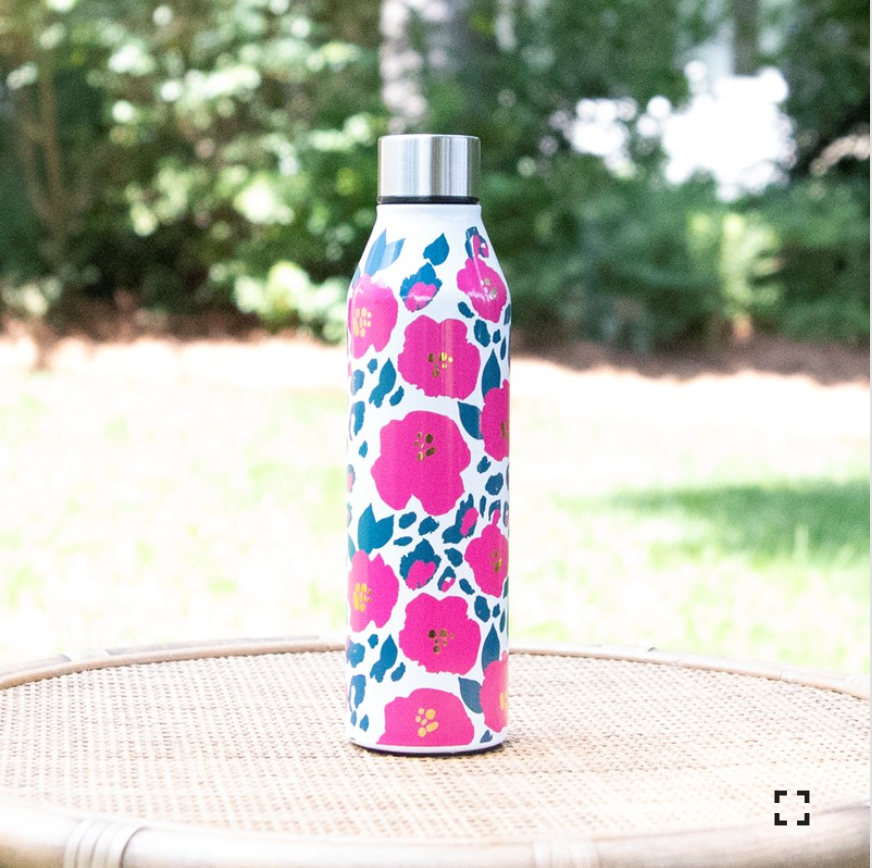 White Dot Stainless Steel Water Bottle