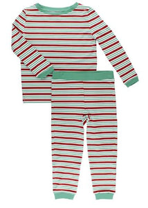 Boy's Peppermint Stripe Pajama Set